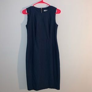 CALVIN KLEIN DENIM MIDI DRESS